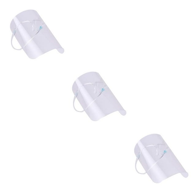 maskred Eyes Protection Goggle Transparent Shield Screen Full Face Protection Glasses Eyewear, Transparent transparent 3Set