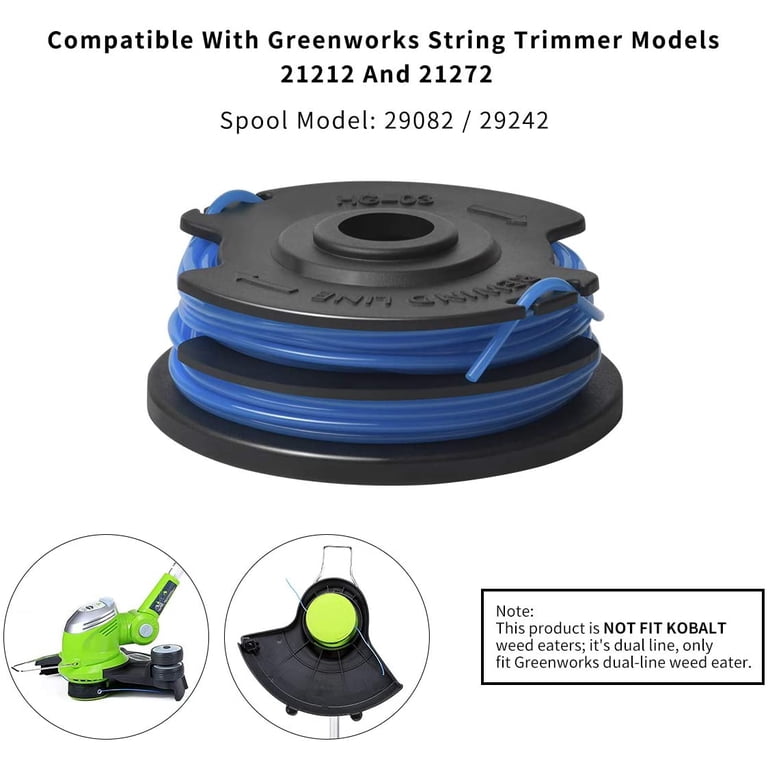 Greenworks Compatible Weed Eater Replacement Spool 29242/29082 27
