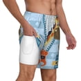 thumbnail image 3 of Balery Giraffe Come Out From Zipper Mens Swim Trunks Swim Shorts for Men Quick Dry Inseam Beach Shorts with Compression Liner Pocket-Medium, 3 of 9