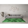 thumbnail image 3 of Ahgly Company Indoor Rectangle Abstract Emerald Green Contemporary Area Rugs, 2' x 4', 3 of 4
