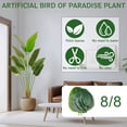 thumbnail image 5 of Bird of Paradise Artificial Plant 5 ft Faux Banana Leaf Plant Indoor, Fake Palm Tree with Pot for Home Office Living Room Decor - Upgraded Artificial Bird of Paradise Tree, 5 of 7