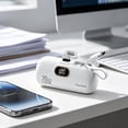 thumbnail image 6 of Eolstice Portable Power Bank, Capsule Mini Size, Digital Display, Built in Cable, Large Capacity, Compact Mobile Charger, for iPhone, Android, Travel, 6 of 9