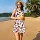 thumbnail image 3 of Disketp Red Food para Vestido sin Mangas para Mujeres, Vestidos de Verano para Mujeres, Casual y Holgado para la Playa, 3 of 7