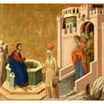thumbnail image 2 of Duccio di Buoninsegna 21x20 Black Ornate Framed Double Matted Museum Art Print Titled: Christ and the Samaritan Woman (From 1310 Until 1311), 2 of 5