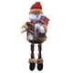 thumbnail image 1 of Adornos navideños Muñeca sentada Estatuil Decoración de interior Monigote de nieve Sunnimix Alce de muñeco de nieve de Papá Noel, 1 of 7