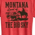 thumbnail image 3 of Instant Message - Montana Land Of Big Sky -Women's Short Sleeve Graphic T-Shirt, 3 of 6