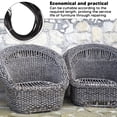 thumbnail image 4 of Plastic Woven Rattan Repair Material,Plastic Rattan Wicker,Wicker Repair Kit Plastic Patio Chair Table Sofa Synthetic Rattan Material For Outdoor Garden Patio Furniture [black], 4 of 9