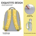 thumbnail image 5 of Yellow Dog Paw Footprint Backpack for School,Cute School Bag,Schoolbag with Adjustable Shoulder Straps & Padded Back,15.3"x11"x6.7", 5 of 6