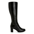 thumbnail image 2 of GIANI BERNINI Womens Black Slip Resistant Comfort Adonnys Round Toe Block Heel Zip-Up Leather Dress Boots 8 M, 2 of 4