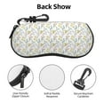 thumbnail image 3 of KLL Floral Print Eyeglass Case for Men & Women's Classy Travel Eyewear Holder Case Zipper Eyeglasses Case With Hook, 3 of 6
