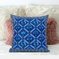 thumbnail image 3 of Amrita Sen Designs CAPL1053FSDS-BL-18x18 18 x 18 in. Mughal Art Suede Blown & Closed Pillow - Blue, Grey & Turquoise, 3 of 4