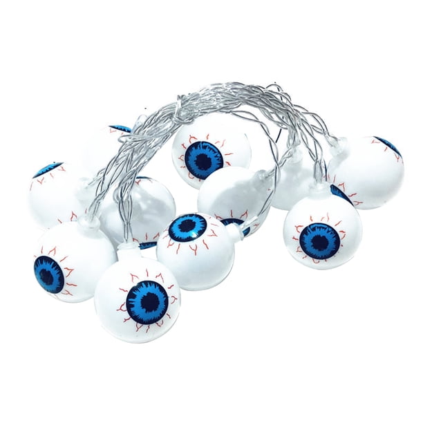 2 metros 10LEDs diseño de globo ocular cadena luz modo brillante constante 2 * AA operado por celda