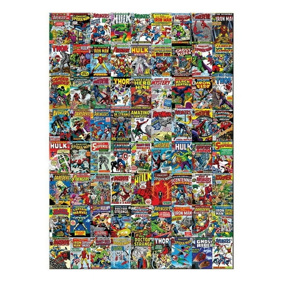 Marvel Comics Covers Superheroes 3000-Piece Jigsaw Puzzle | Toynk Exclusive