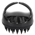 thumbnail image 1 of Cepillo de masaje para el cuidado de mascotas, cepillo de baño suave para gatos, elimina la capa interna suelta y el pelo enredado para perros y gatos, color negro, 1 of 5
