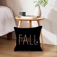 thumbnail image 3 of Black Fall Pillow Covers 18x18 Set of 2 Autumn Harvest Decorative Throw Pillowcases Hello Pumpkin Hello Fall Cushion Covers Farmhouse Holiday Decorations for Sofa/Couch/Porch, 3 of 6