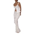 thumbnail image 5 of Women Spaghetti Strap Lace Corset Tank Top Vintage Sleeveless Y2K Slim Fit Strappy Camis Vest Top Streetwear, 5 of 10