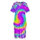 thumbnail image 3 of Tie Dye púrpura es la vida. Vestido holgado con bolsillos para mujer ropa de verano, 3 of 6