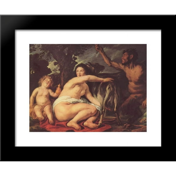 The Childhood of Zeus 20x24 Framed Art Print by Jacob Jordaens