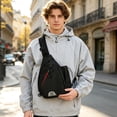 thumbnail image 4 of Yeciiwht Waterproof Shoulder Bag Travel Crossbody Bags for Women Men, Lightweight Sling Bag Multi Pocket Chest Bags for Travel School, 4 of 7
