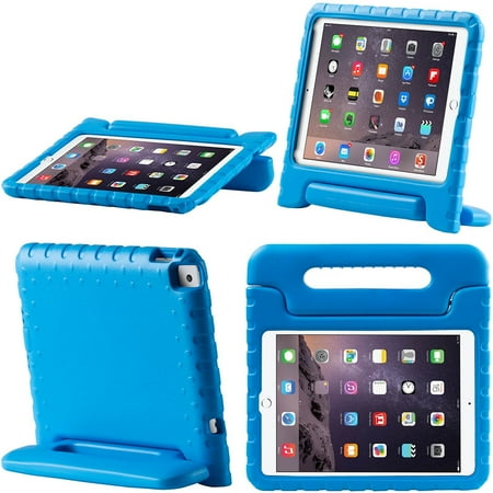 i-Blason Apple iPad Air 2-Armorbox Kido Series Convertible Stand Case - Blue