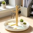 thumbnail image 5 of Round Branch Tray Key Holder Organizer for Entryway Desktop, Plastic Catchall Dish for Keys Cosmetics Snacks Small Sundries, Home Storage Decor for, 5 of 6