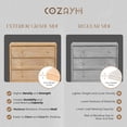 thumbnail image 3 of COZAYH 3-Drawer Farmhouse Dresser, Rustic Ring Motif Nightstand, Natural Wood, 3 of 9