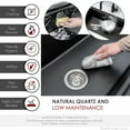 thumbnail image 2 of Stylish Dual Mount 32" Black Composite Granite Single Bowl Kitchen Sink with 4 accs S-832WN, 2 of 15