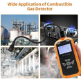 thumbnail image 2 of Combustible Gas Leak Detector Rechargeable Gas Detector Sniffer,Handheld Natural Gas Detector Locate Sources Gas, 2 of 8