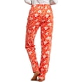 thumbnail image 4 of Women's Multi Colors Cozy PJ Fleece Pajama Lounge Pants (C. Flower, L), 4 of 4