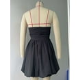 thumbnail image 3 of Black Strapless Pleated Mini Dress (S, Black), 3 of 4