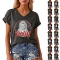 thumbnail image 4 of Womens Dolly Shirts Country Music Legend T-Shirt Crewneck Short Sleeve Shirt Vintage Graphic Tee Loose Fit T-Shirt Fall Fashion Tops L, 4 of 6
