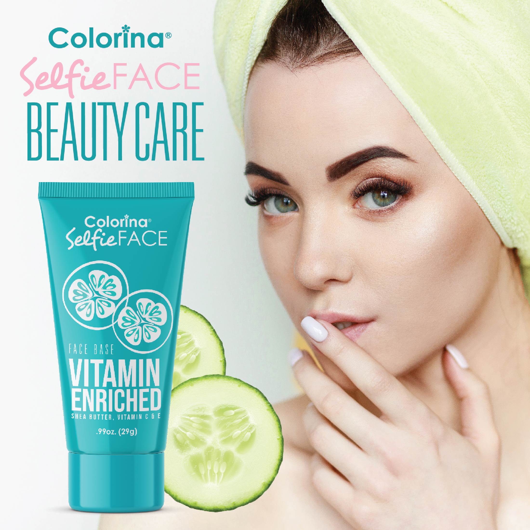 Colorina Makeup Studio Selfie Face Collection Cucumber Vitamin Enriched Cucumber Primer 0.99 oz