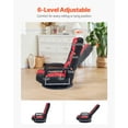 thumbnail image 4 of JWRWEFA 360° Swivel Floor Gaming Chair, Adjustable Folding Lazy Sofa Chair with Armrests, Metal Frame Floor Chair for Gaming, Reading, Living Room & Dorm, 4 of 12