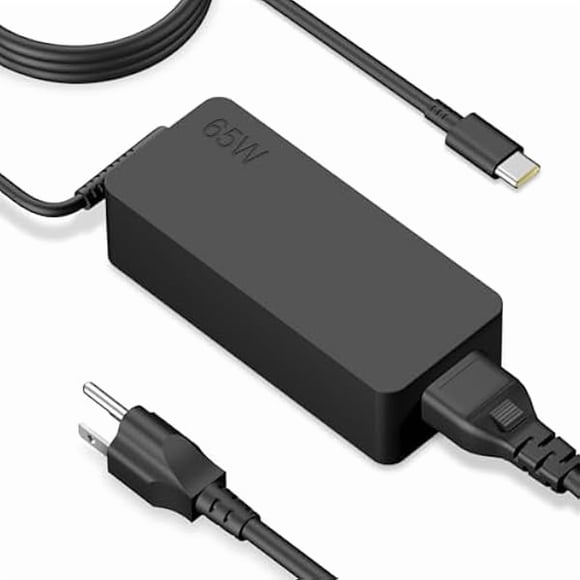xixishop Chargeur d'Ordinateur Portable de Remplacement Compatible avec Lenovo Thinkpad/Yoga/Chromebook - Cordon Adaptateur d'Alimentation Rapide USB (Type C) 65W 45W