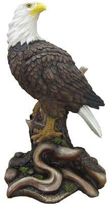 Ebros Gift Wildlife Habitat Bald Eagle Family in Nest Statue 12" H Figurine 