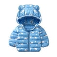 thumbnail image 2 of Esho 12M-5T Toddler Girls Boys Winter Cartoon Hooded Coats Jackets Kids Warm Puffer Coat Outerwear, 2 of 4