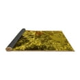 thumbnail image 2 of Ahgly Company Indoor Square Oriental Yellow Industrial Area Rugs, 3' Square, 2 of 4