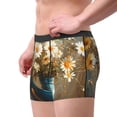 thumbnail image 2 of Balery Rustic Daisy Mason Jars Calzoncillos bóxer para hombre, ropa interior de algodón suave y transpirable con cinturilla de nailon-Large, 2 of 5