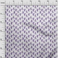 thumbnail image 2 of oneOone Polyester Lycra Bluish Violet Fabric Leaves Craft Projects Decor Fabric Printed By The Yard 56 Inch Wide, 2 of 4