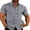 Grey, variant on Men's Short Sleeve Shirt Casual Button Down Cotton Linen Loose Beach Wedding Shirt