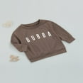 thumbnail image 4 of Kid Girls Boys Sweatshirts  Collar Pullover Long Sleeve Letters Printed Pattern Top, 4 of 10