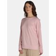 thumbnail image 3 of Time and Tru Women's Tunic Sweatshirt with High-Low Hem, Sizes XS -4X, 3 of 5