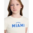 thumbnail image 5 of Weekend Academy Girls Graphic Baby Tee with Short Sleeves, Sizes 4-18, 5 of 6
