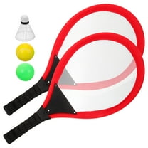 FUEENIRVA Badminton Set Portable Racket Red 1 Set