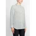 thumbnail image 3 of Grand  Greene Collar Neck Button Detail Long Sleeve Printed Crepe Top by Curated Brands, 3 of 5