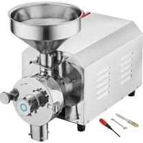 KFFKFF Soybean Grinding Unit - 3000W Spice Grinder, Industrial Grade Stainless Steel Corn Mill, 100 KG/H Capacity not for wet and oily grain