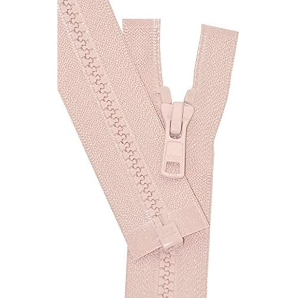 YKK 5 Molded Vislon Medium Grey Medium Weight Jacket Separating Zipper Choose Your Length