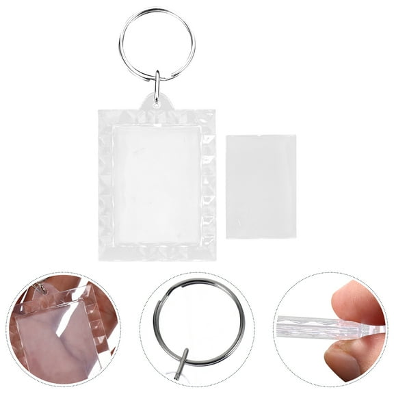 Soimiss 24pcs Key Chains Acrylic Assorted Color Creative Design Key Organization Keychains Party Favor