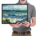 thumbnail image 6 of Wieco Art Black Framed Seascape at Saintes Maries-by Vincent Van Gogh, 6 of 6