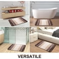thumbnail image 7 of Buganda Microfiber Bathroom Rugs, 20"x47" Brown Luxury Extra Soft and Absorbent Bath Mat, Non-Slip Plush Bath Carpet, 7 of 7